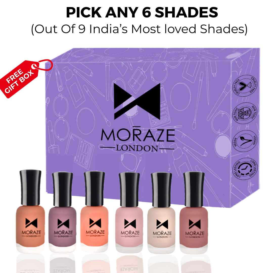 6 TRENDING NUDE NAIL POLISH KIT