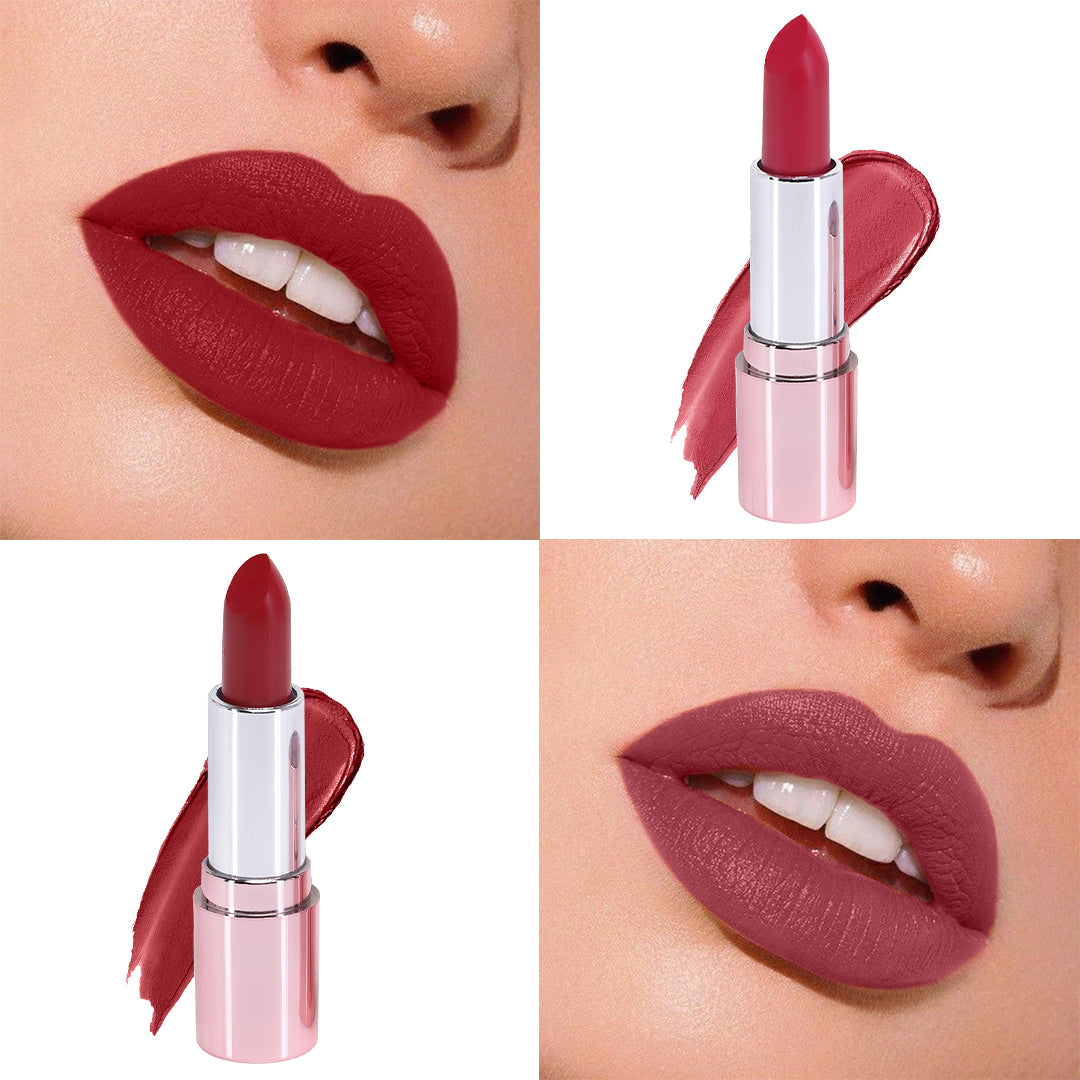 Moraze Matte Lipstick Trio – Bold & Moisturizing