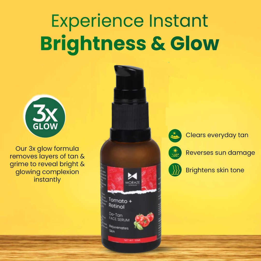 Instant Glow - #1 De-Tan & Brightening Serum + FREE Lip Scrub