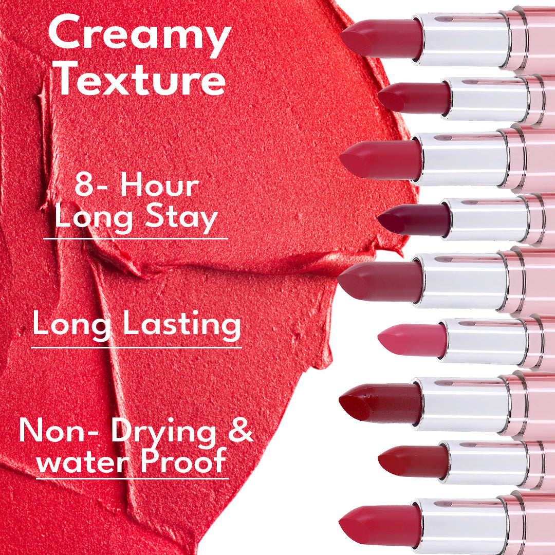 Moraze Matte Lipstick Trio – Bold & Moisturizing