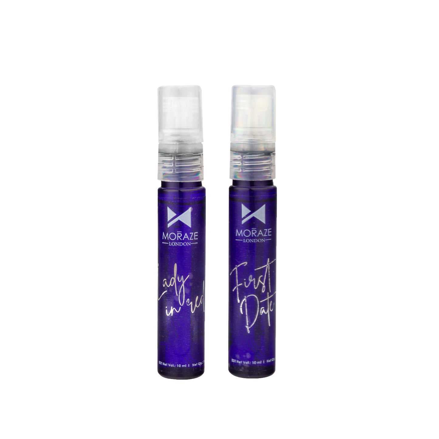Moraze London Long Lasting & Refreshing Mini Pocket Perfume Pack of 2 - 10 ml Perfume Set For Men & Women