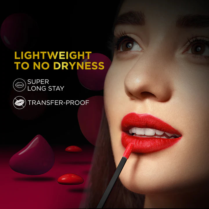 4 Glamorous Liquid Lipstick Kit + FREE Intense KAJAL