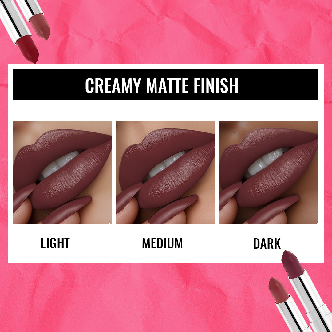 Creamy Matte Lipstick Long - Lasting For Women