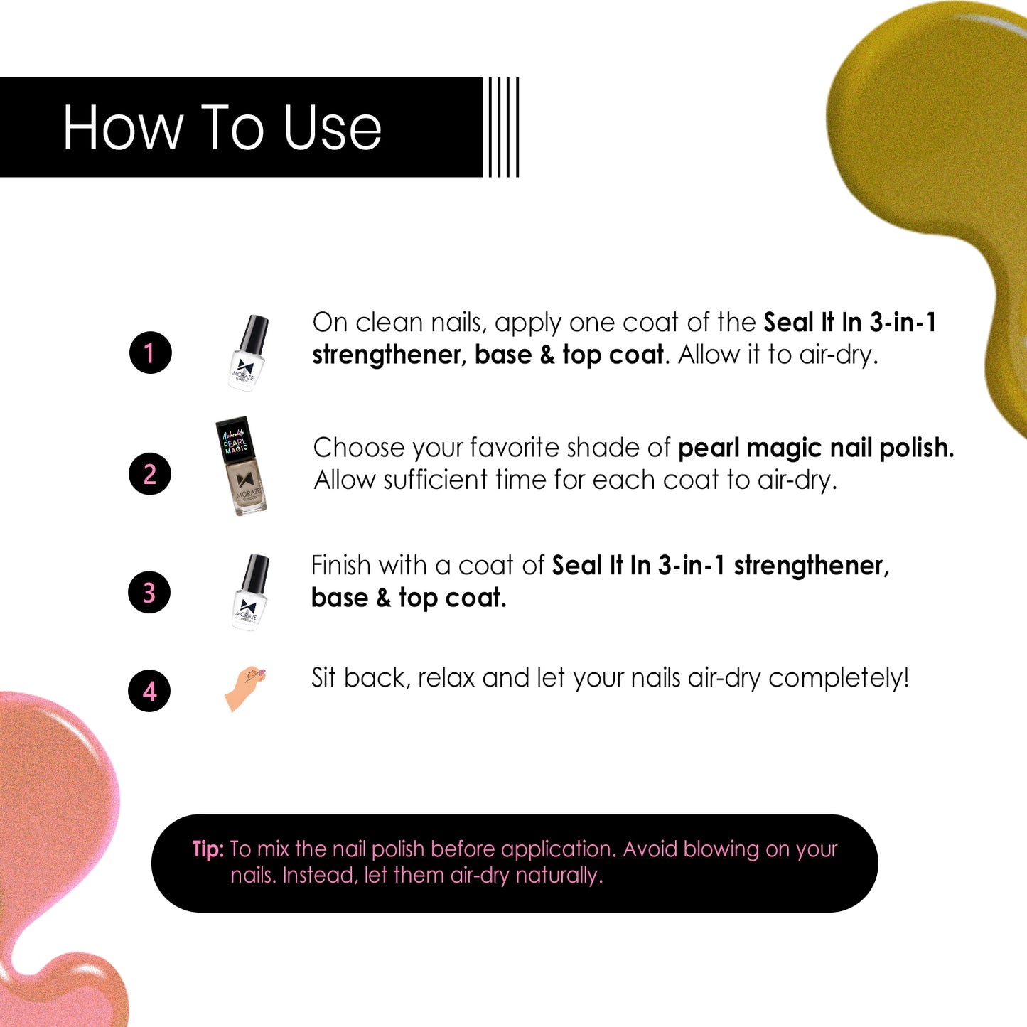 Aphrodite Pearl magic Nail paints - 8.5ml BM