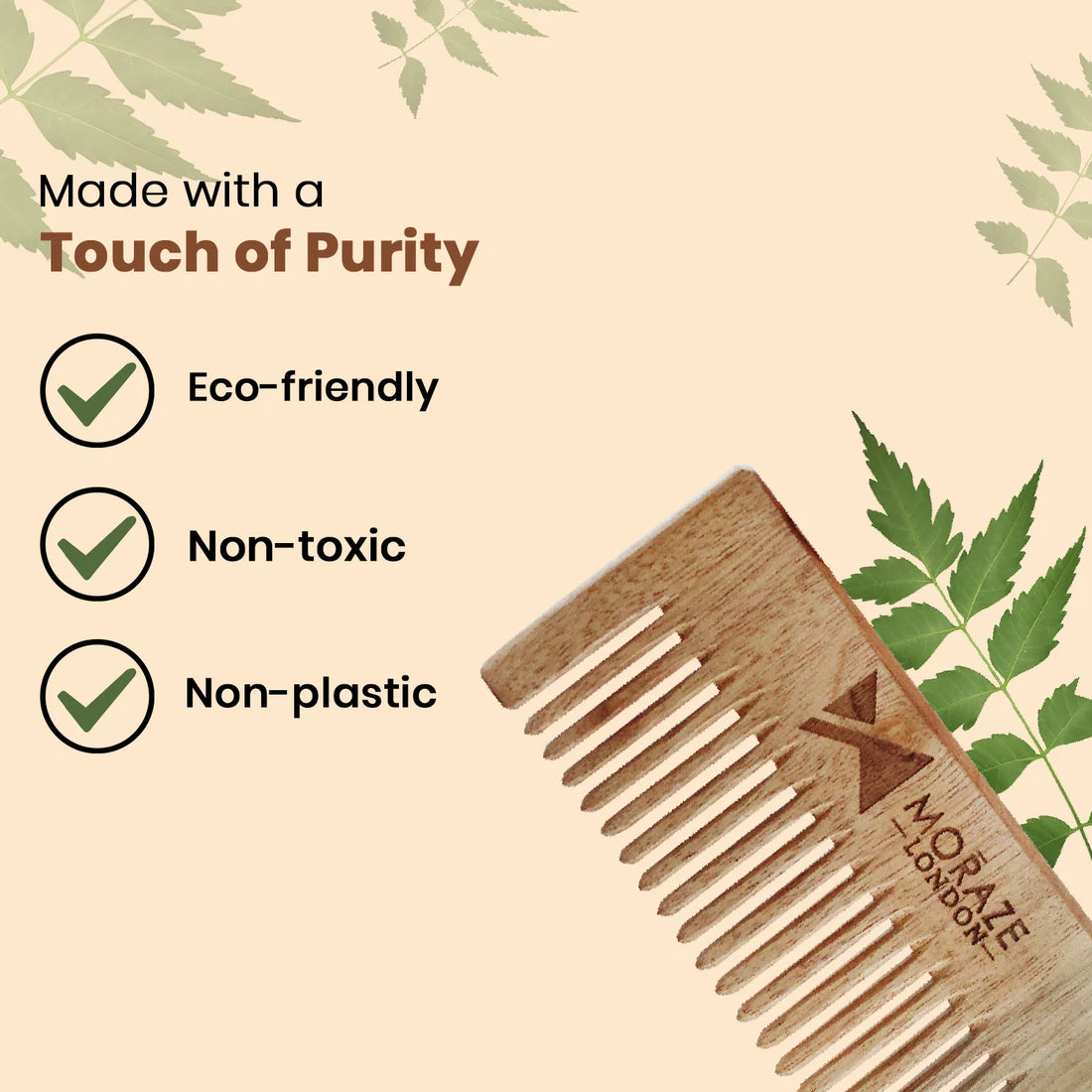 Embrace Natural Hair Care with Our Neem Wooden Comb