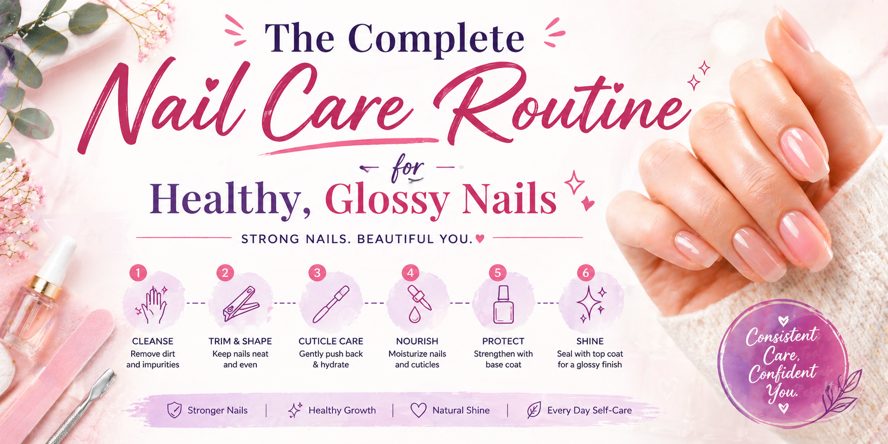 The Complete Nail Care Routine for Healthy, Glossy Nails – Moraze Cosmetics