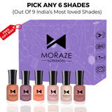 6 TRENDING NUDE NAIL POLISH KIT! mini bottle)