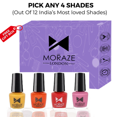 4 Glamorous Glossy Nail Polish Kit