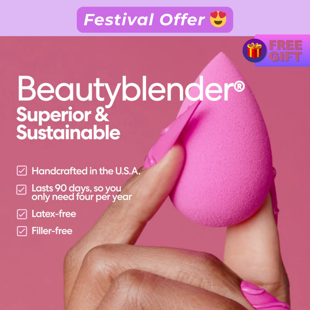 Ultra Soft Set of 6 Premium Makeup Brushes. (FREE Eyeshadow Palette + Blender)