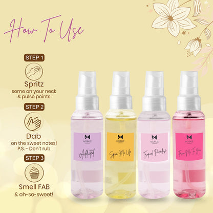 Refreshing Body Mist Kit (4 Pieces)