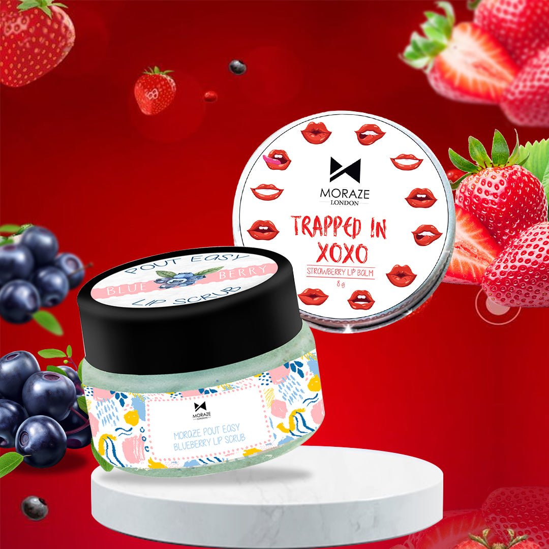 Combo pack of Lip scrub & Lip balm