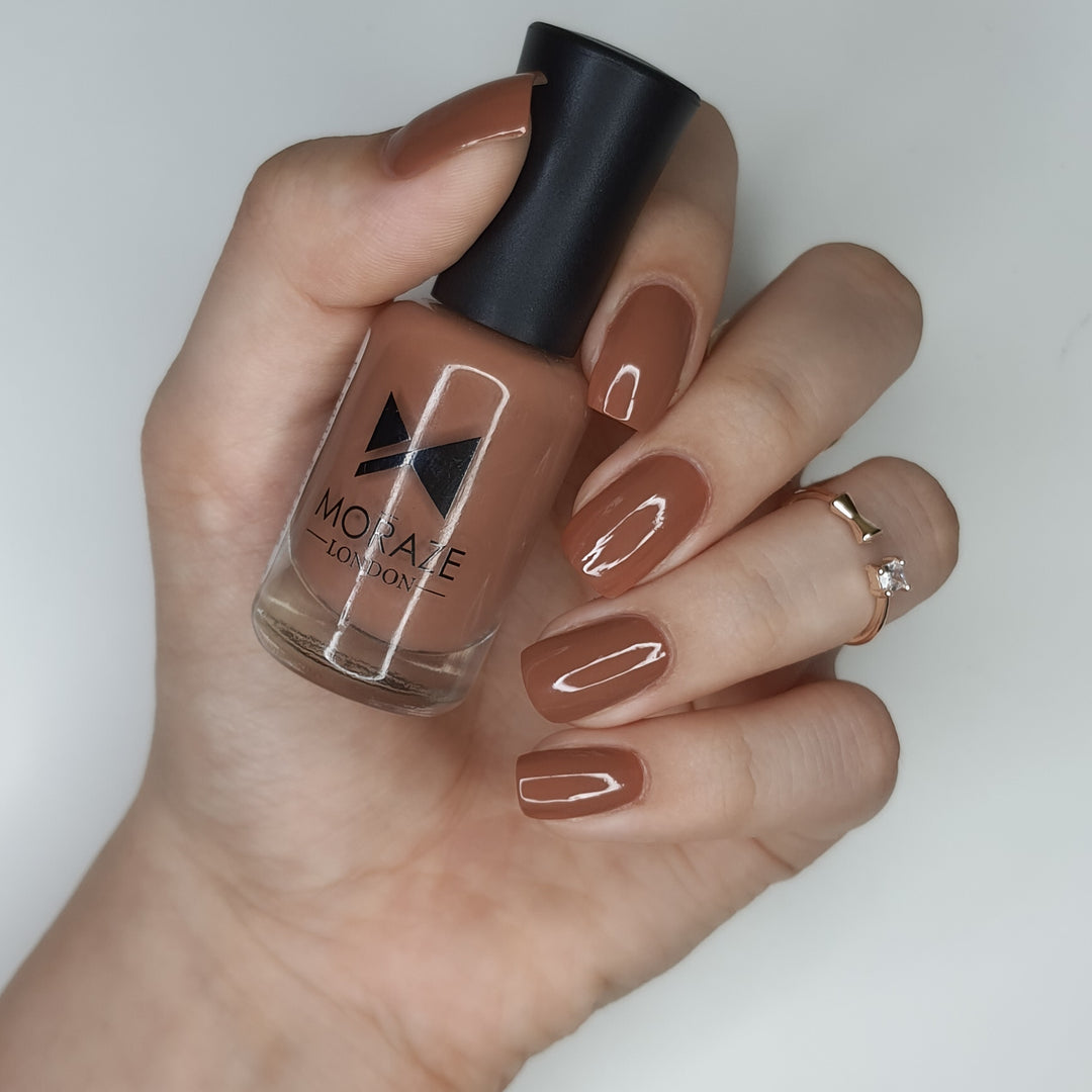 MORAZE Pack of 6 Nude Nail Polish Glossy Finish | Rose Nude | Ivory Nude | Purple Nude | Olive Nude | Tootsie Nude | SS Nude