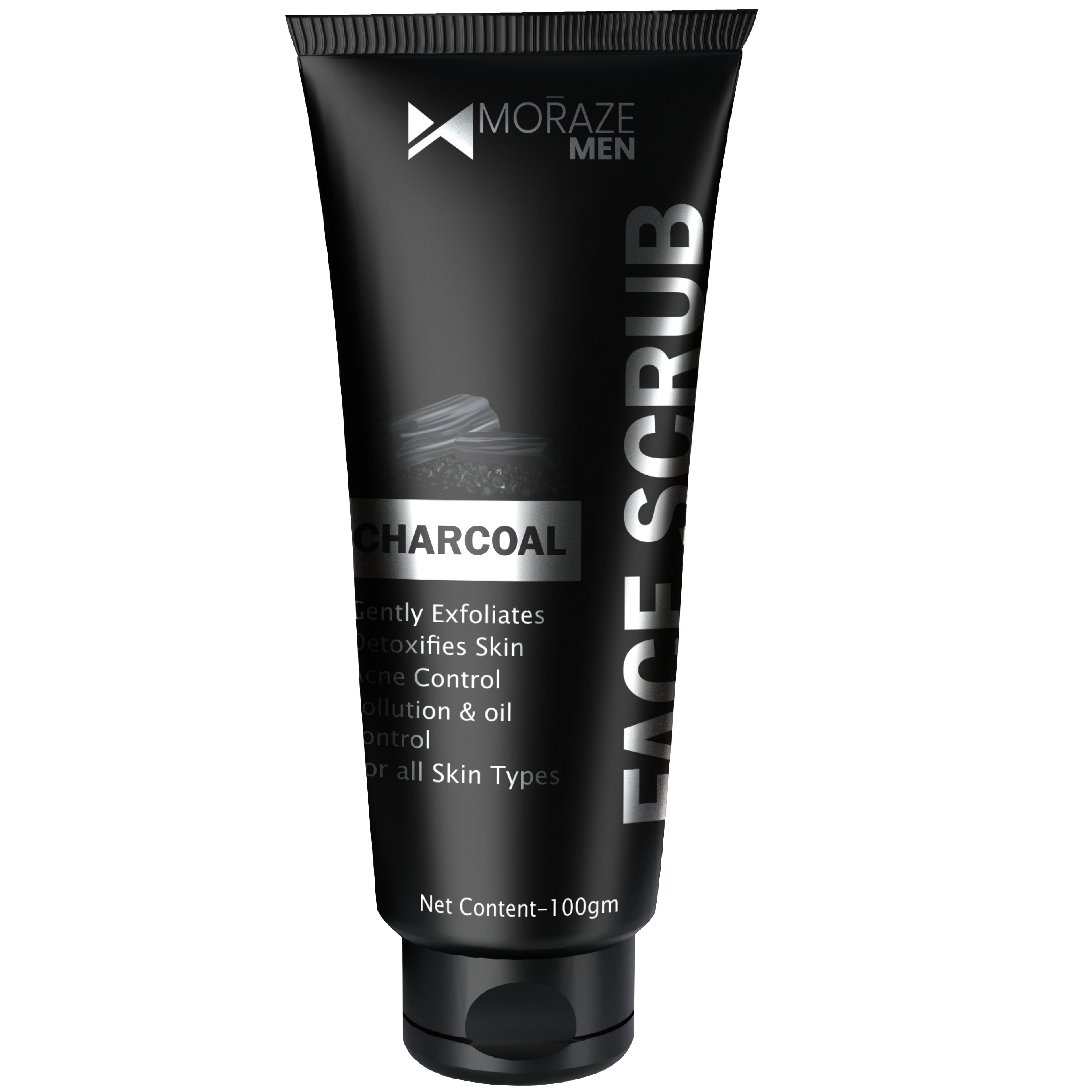 Men Activated Charcoal Face Scrub - 100ML