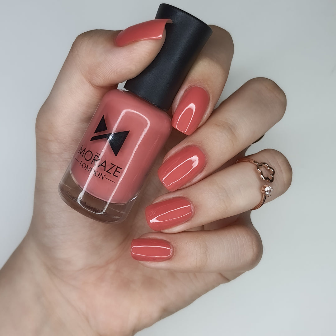 MORAZE Pack of 6 Nude Nail Polish Glossy Finish | Rose Nude | Ivory Nude | Purple Nude | Olive Nude | Tootsie Nude | SS Nude
