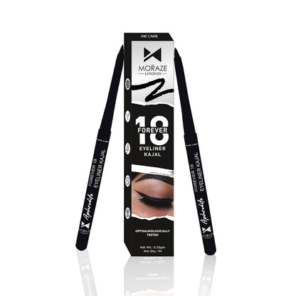 Moraze Eyeliner Cum Kajal For Women, Long Lasting & Smudge Proof, (Pack Of 2)