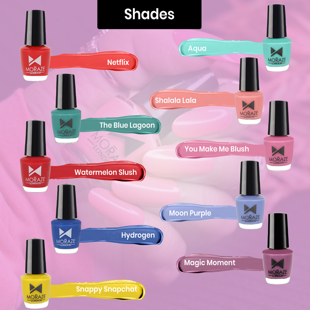 Nail Polish Chip Resistant Combo Pack of 10