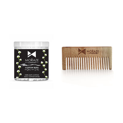 Pack of 2 Neem Combs & Ear Buds