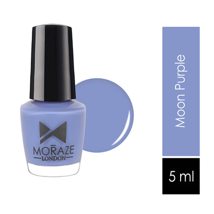 Vegan Non Toxic Moraze Nail Polish Combo Pack Of 3 Forest, Moon Purple, Shala La La 15 ML (5 ML Each)