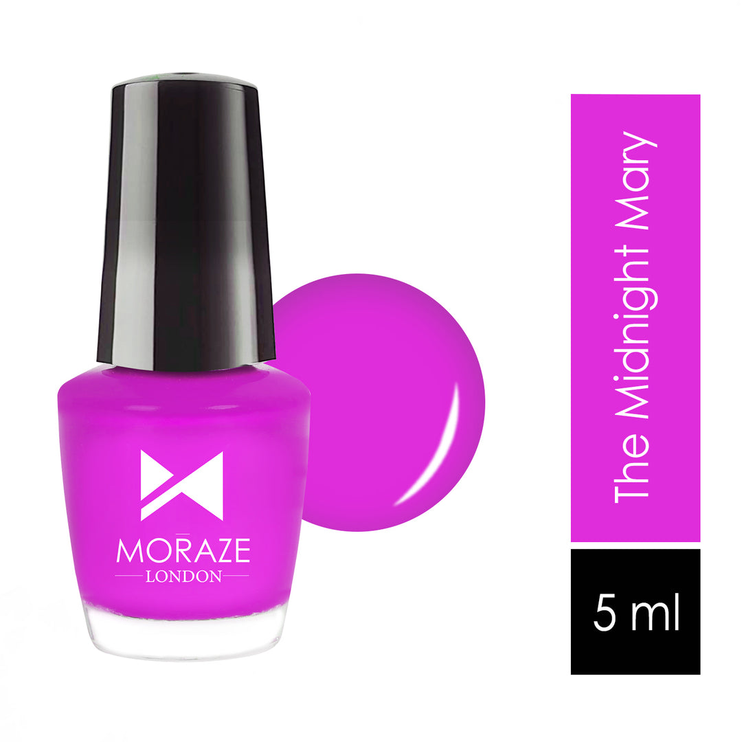 Moraze Premium Pack of 6 Glossy Mini Nail Paints | 5 ML Each