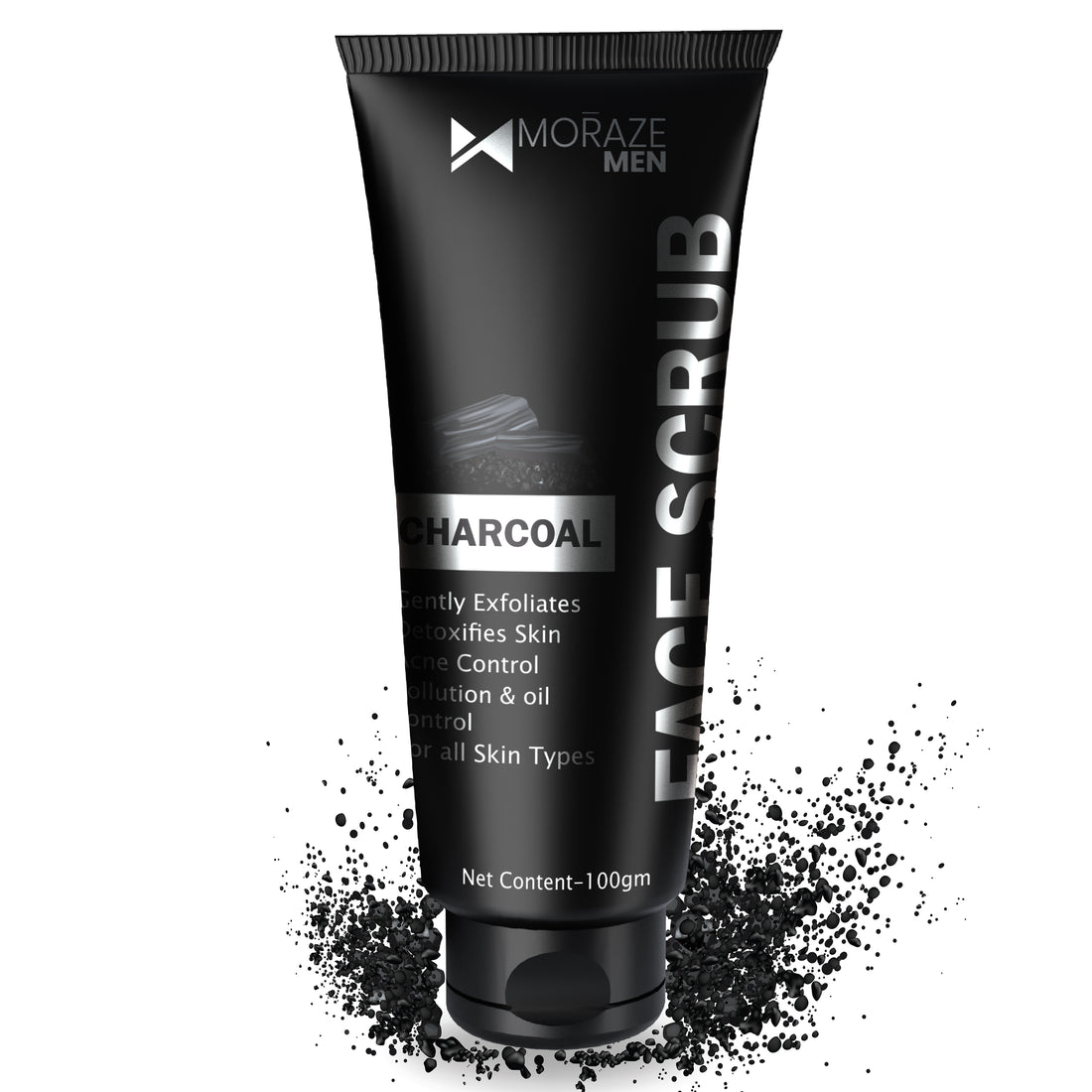Men Activated Charcoal Face Scrub - 100ML