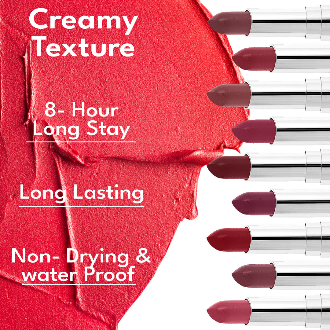 Creamy Matte Lipstick Long - Lasting For Women