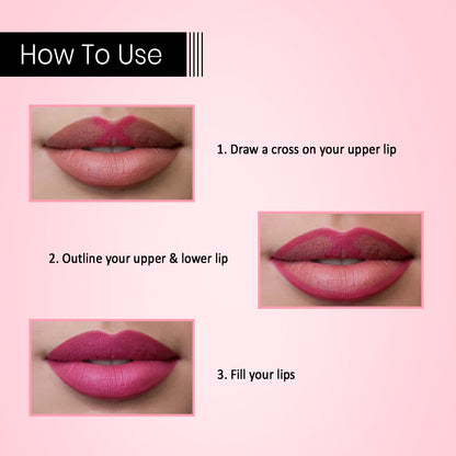 Smudge Me Not Liquid Mini Lipstick Set | Bold Set, Ultra Matte, Transferproof and Waterproof, Lasts Up to 12hrs (Gift Set | Pack of 2)