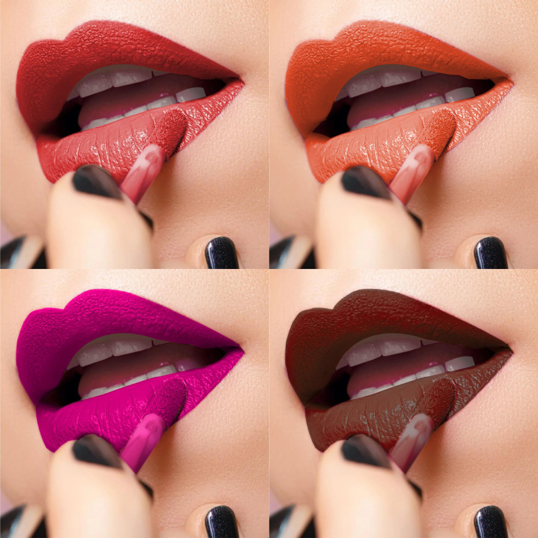 4 Trending Matte Liquid Lipstick Kit