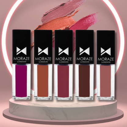 Moraze 5 Trending Matte Liquid Lipstick Kit