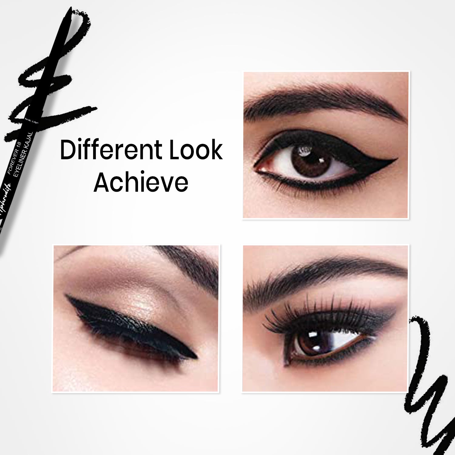 Moraze Combo Pack of 2 Kajal Smudge Proof Long Lasting Waterproof Intense Black Kajal One Stroke Highly Pigmented Kajal 0.7 GM