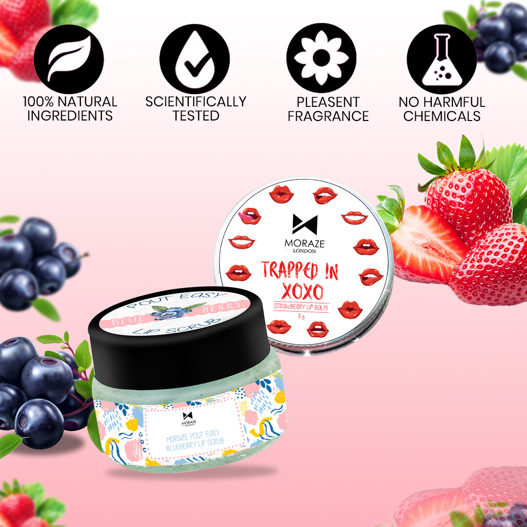 Combo pack of Lip scrub & Lip balm