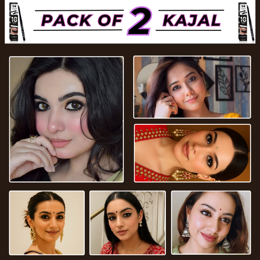 Trending Intense Black Kajal - Pack of 2