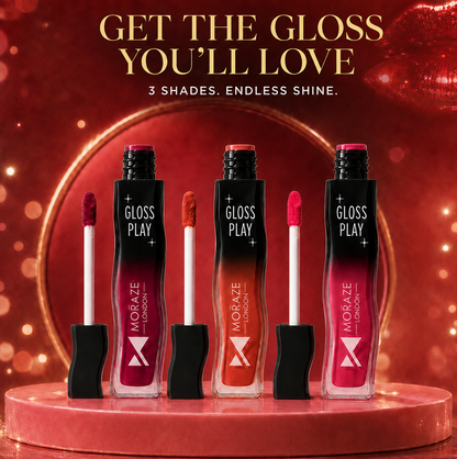 Pack of 3 Hydrating & High Shine Glossy Liquid Lipstick