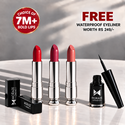3 Ultra Soft Matte Lipstick Kit + FREE Waterproof Eyeliner!