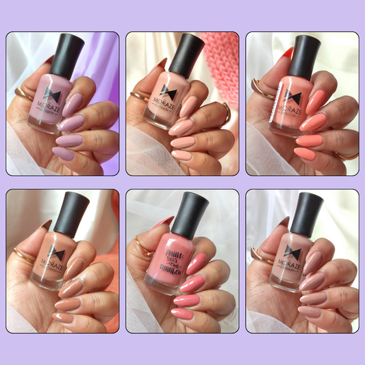 6 TRENDING NUDE NAIL POLISH KIT