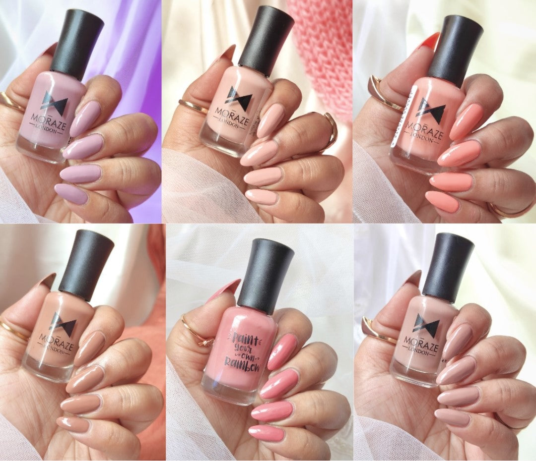 6 TRENDING NUDE NAIL POLISH KIT