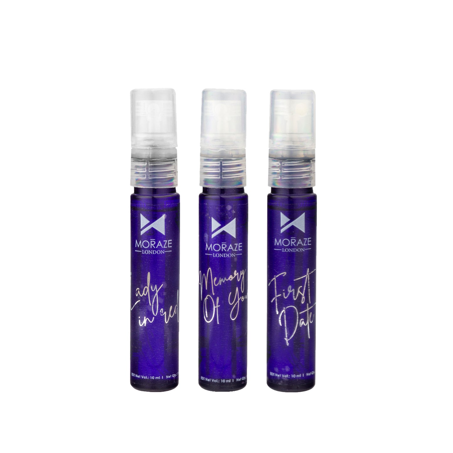 Moraze London Long Lasting Pack of 3 - 10 Ml  Perfume Set  For Men & Women.