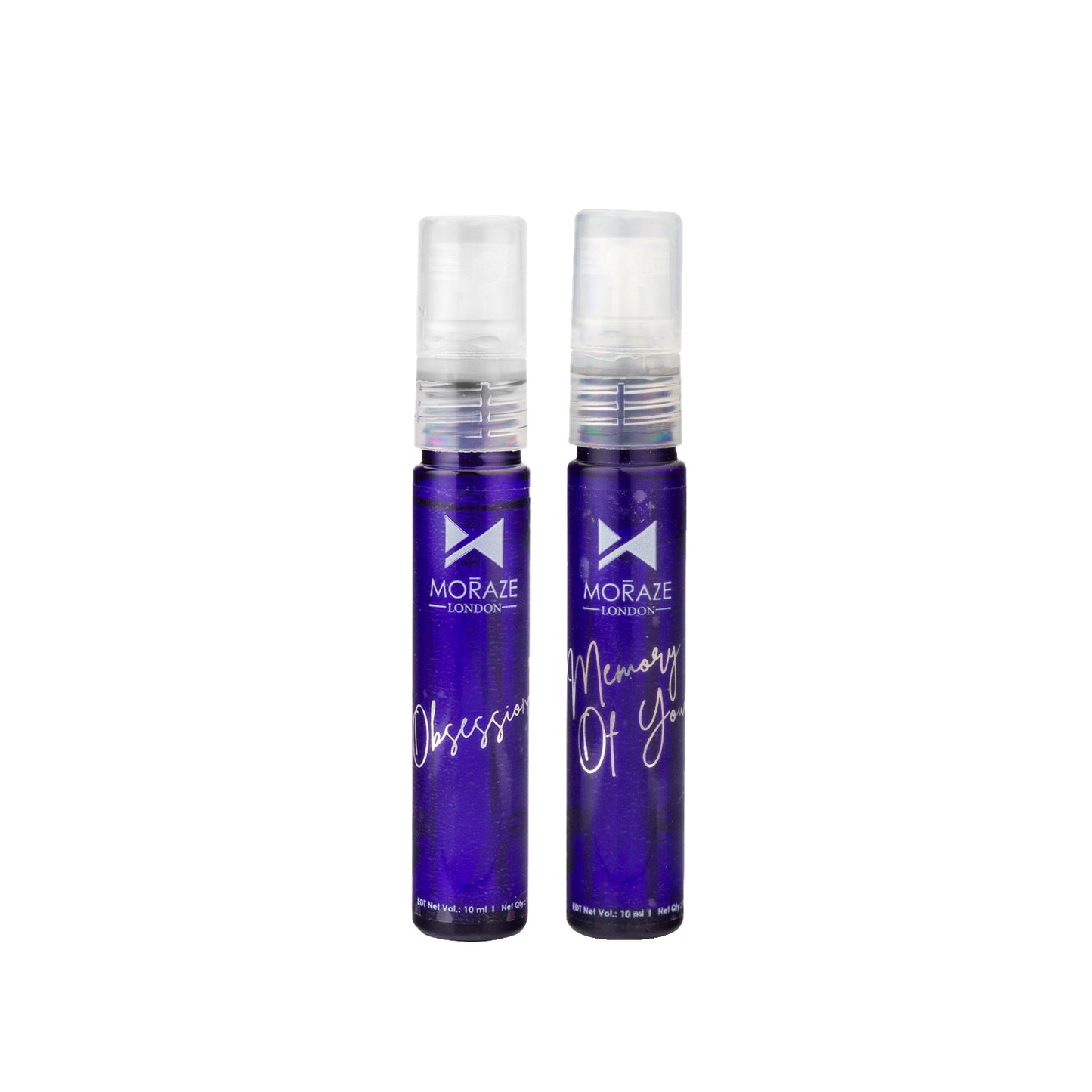 Moraze London Long Lasting & Refreshing Mini Pocket Perfume Pack of 2 - 10 ml Perfume Set For Men & Women