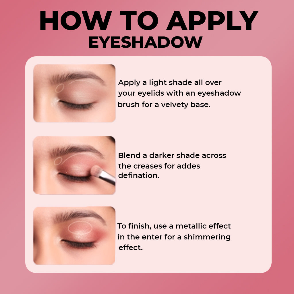4 Stunning Eyeshadows Combo + Free Eyeliner