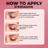 4 Stunning Eyeshadows Combo + Free Eyeliner
