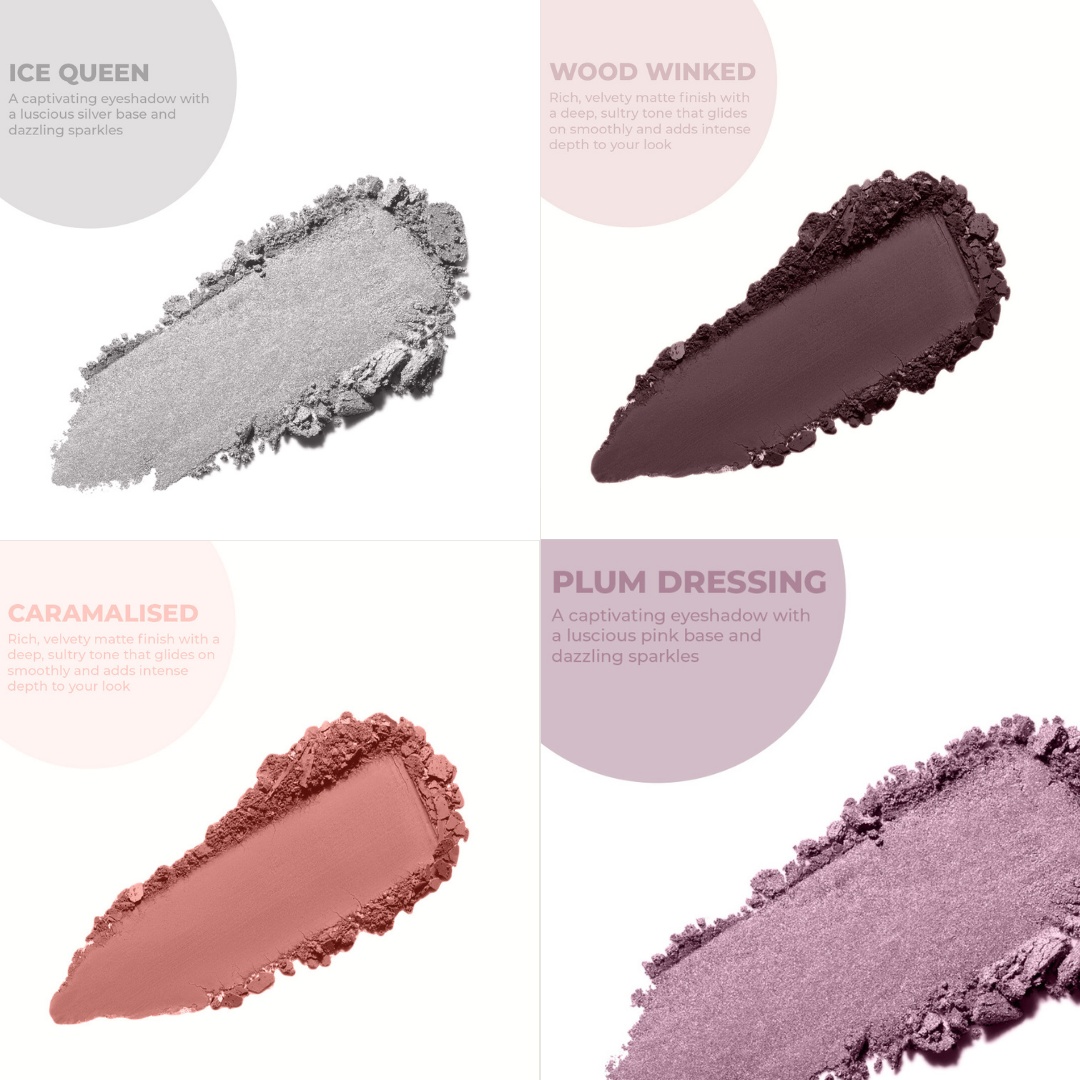 4 Stunning Eyeshadows Combo + Free Eyeliner