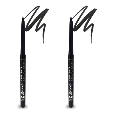 Moraze Combo Pack of 2 Smudge Proof  Waterproof Intense Black Kajal 0.7 GM