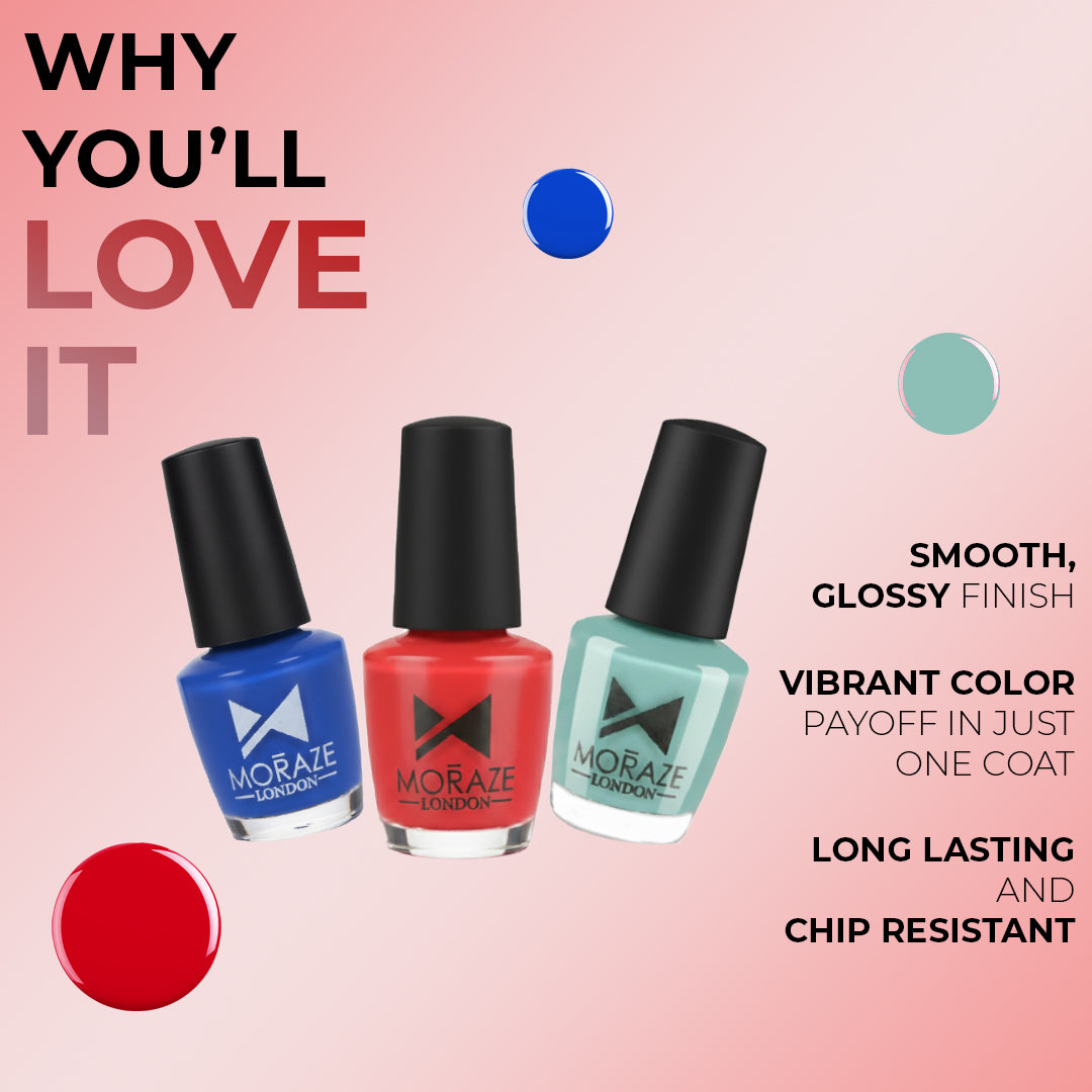 Nail Paint Pack – 10 Highly Glossy Pigmented Shades