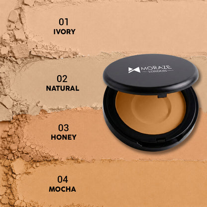 High Coverage Premium Foundation + Compact Powder (Free - Beauty Blender)
