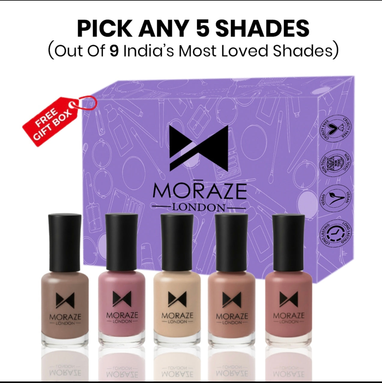 5 TRENDING NUDE NAIL POLISH KIT!