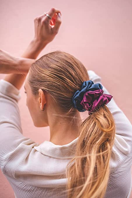 Pack of 2 Satin Scrunchies - Multicolor