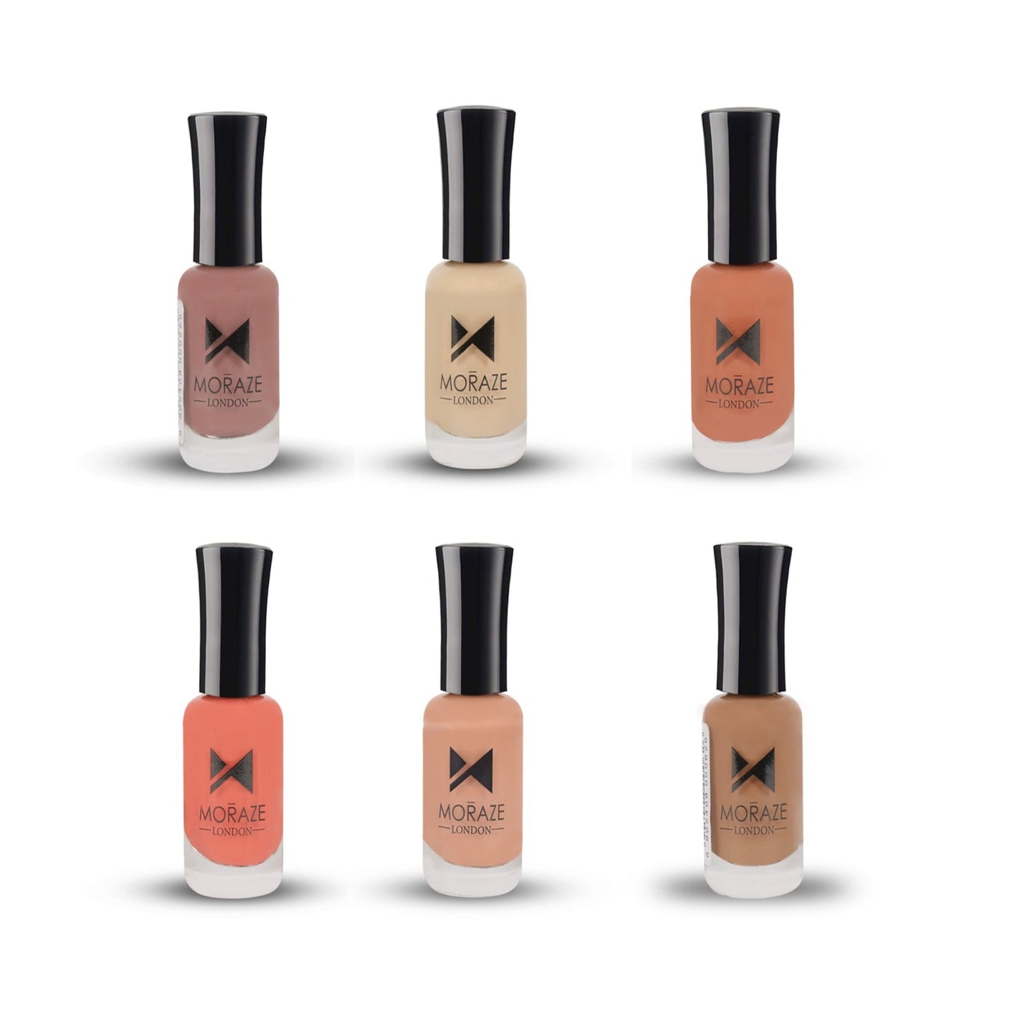 Nude Nail Polish - Pack of 6